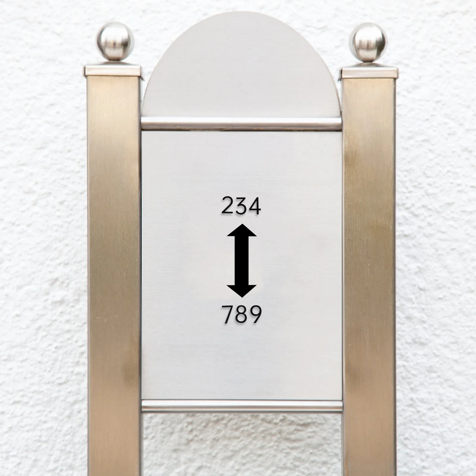 

10Pcs Acrylic House Number Signs Self Adhesive Modern Door Numbers for Mailbox Apartment Office Room Address Stickers