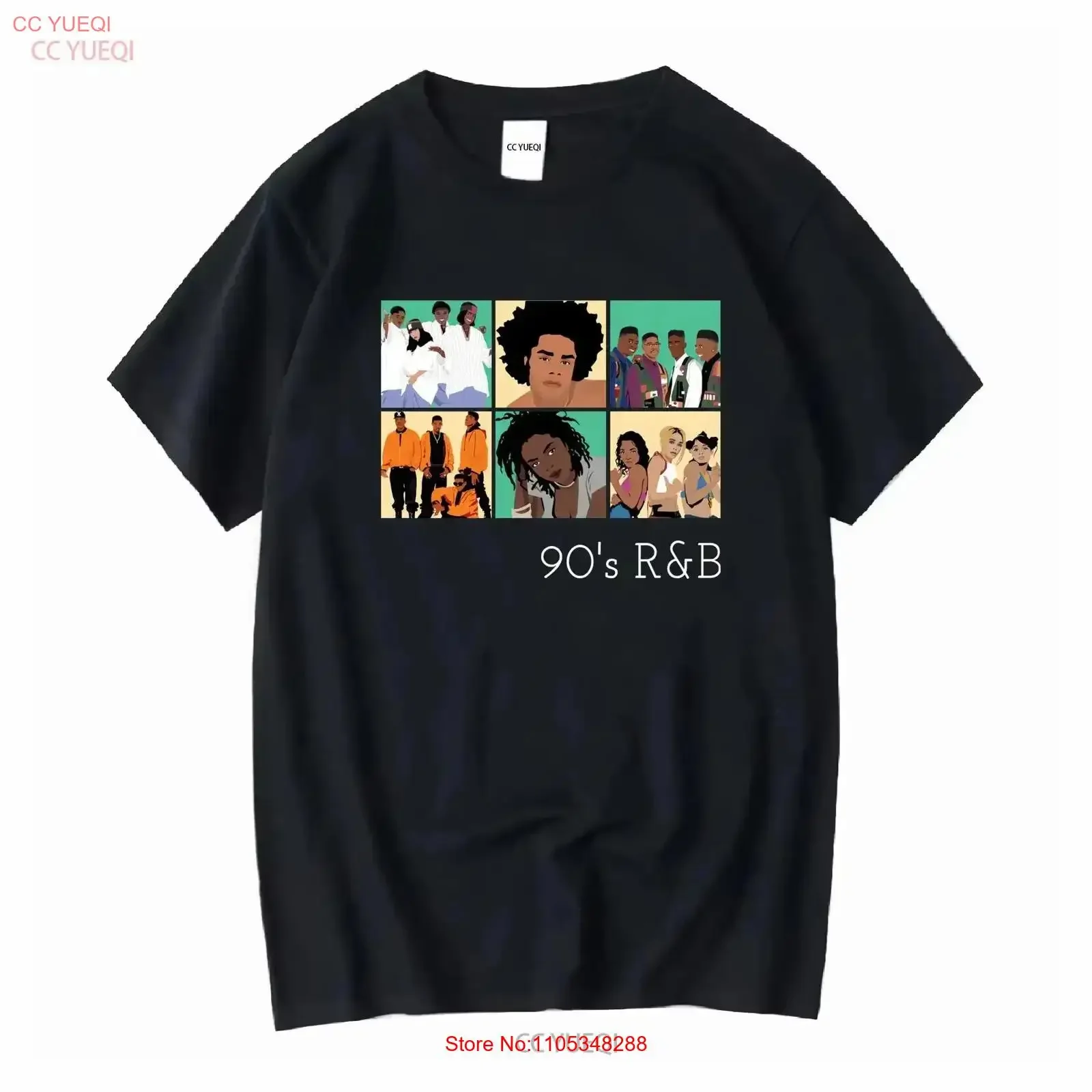 R&B T-Shirt 90er Jahre für Musikliebhaber mit Lieblings-R&B-Künstlern Jodeci TLC Xscape Maxwell Boyz II Men Lauryn Hill Retro Vintage