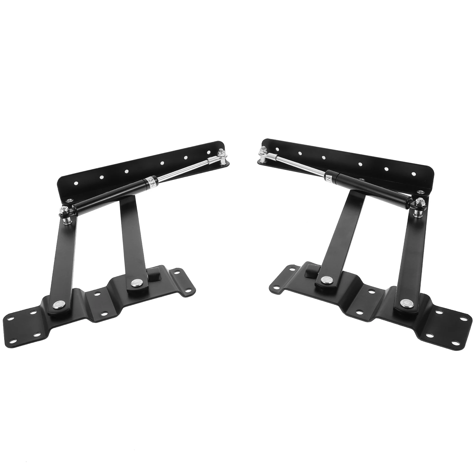 

1Pair Lift Up Coffee Table Mechanism Black Painted Hydraulic Buffer Folding Bracket for Smooth Lift Durable Tea Table Holder