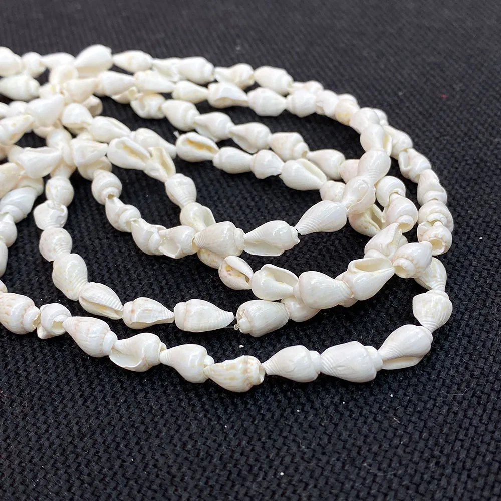 Natural Conch White Snail Shell Necklace Loose Beads for Jewelry Making DIY Charms Anklet Bracelet Earrings Fashion Accessories image 2