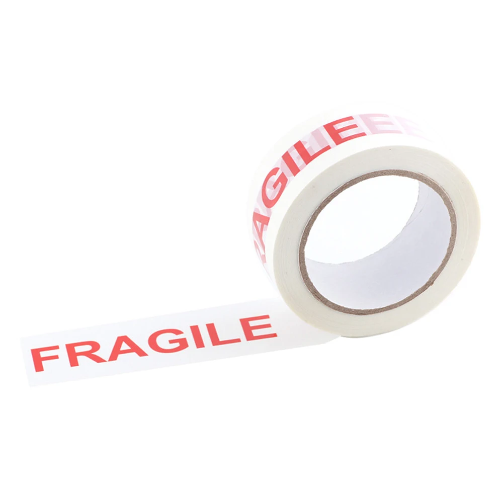 

2 Rolls Fragile Warning Sticker Plate Package Adhesive Sign Sealing Box Transportation Safety Folder
