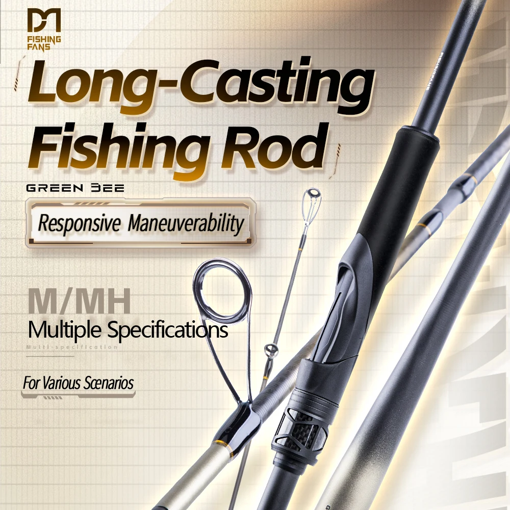مراوح الصيد الطويلة 2.4 متر 2.58 متر 2.7 متر 3.0 متر م MH 10 كجم قوة كبيرة عالية الكربون البحر الغزل الصب قضيب الصيد