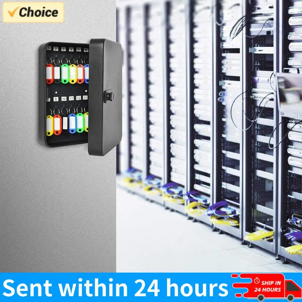 

Настенный шкафчик для ключей на 20 мест с кодовым замком, органайзер для ключей, сейф для хранения ключей