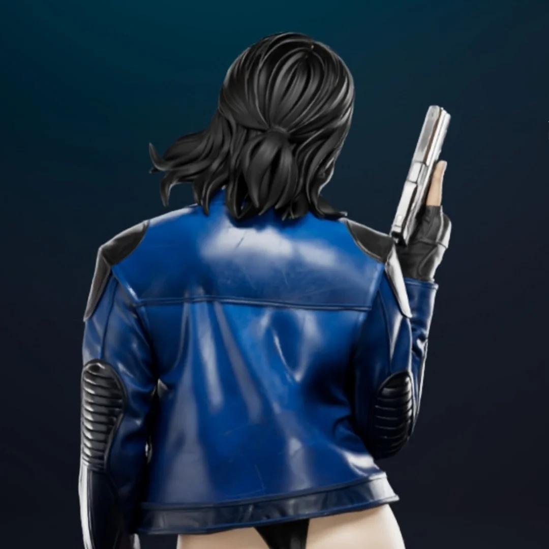 Resin Model Figure, 1/24 Scale Urban Female Assassin, GK, Unassembled and Unpainted Kit, 3D DIY Toy