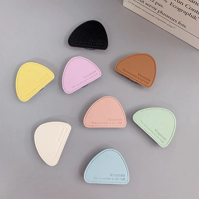 Ins coreano bonito 3d couro dedo griptok alça tok suporte para iphone 15 14 7 suporte de telefone universal anel suporte