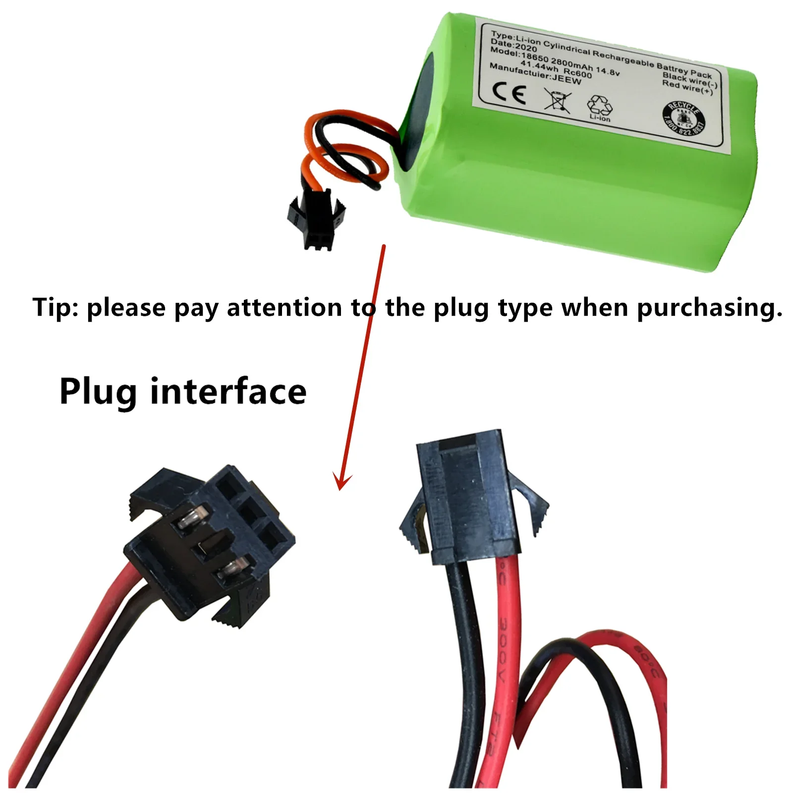 14,8 V 2800mAh Lithium-Ionen-Akku, für plus v5s pro v5spro x750 v3s pro wiederauf ladbare Batterie Roboter Reinigungs zubehör