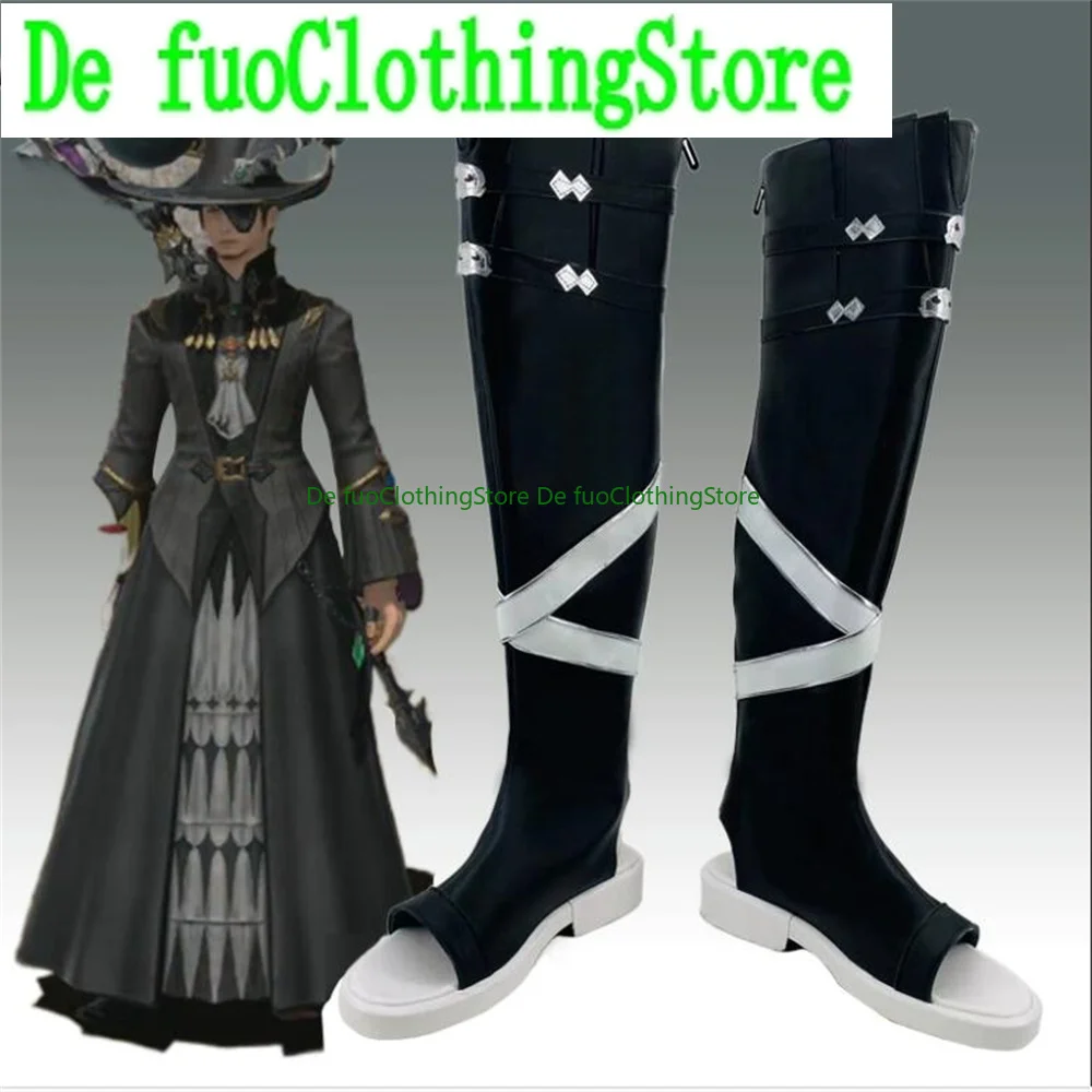 

BLACK MAGE Final Fantasy FF14 XIV Cosplay Shoes Boots Game Anime Halloween Christmas DefuoClothing Shoes Store