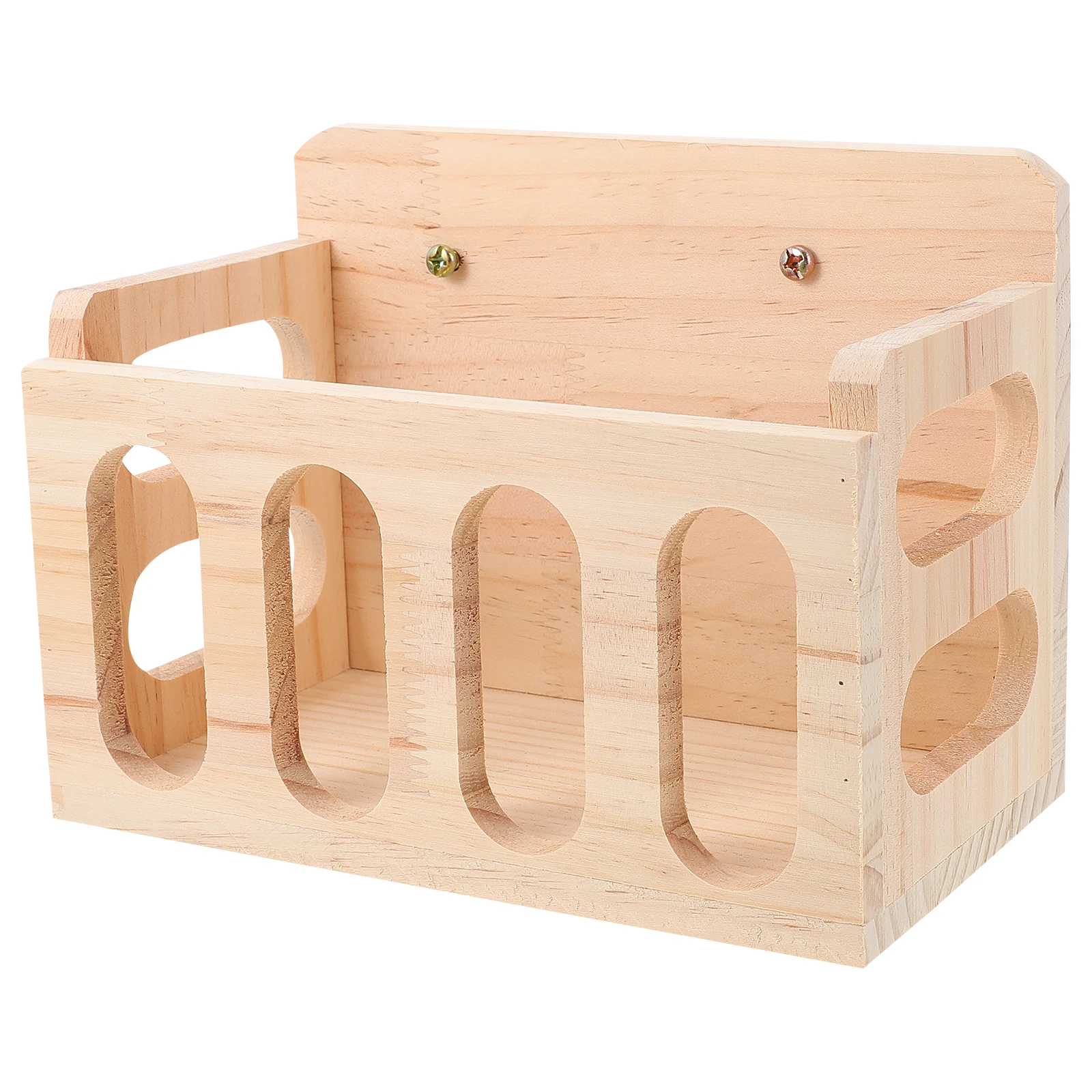 

Rabbit Wooden Food Pot Hay Feeder Guinea Pig Small Animal Feeders Fence Straw Container Pet Cage Accessories Durable Safe High