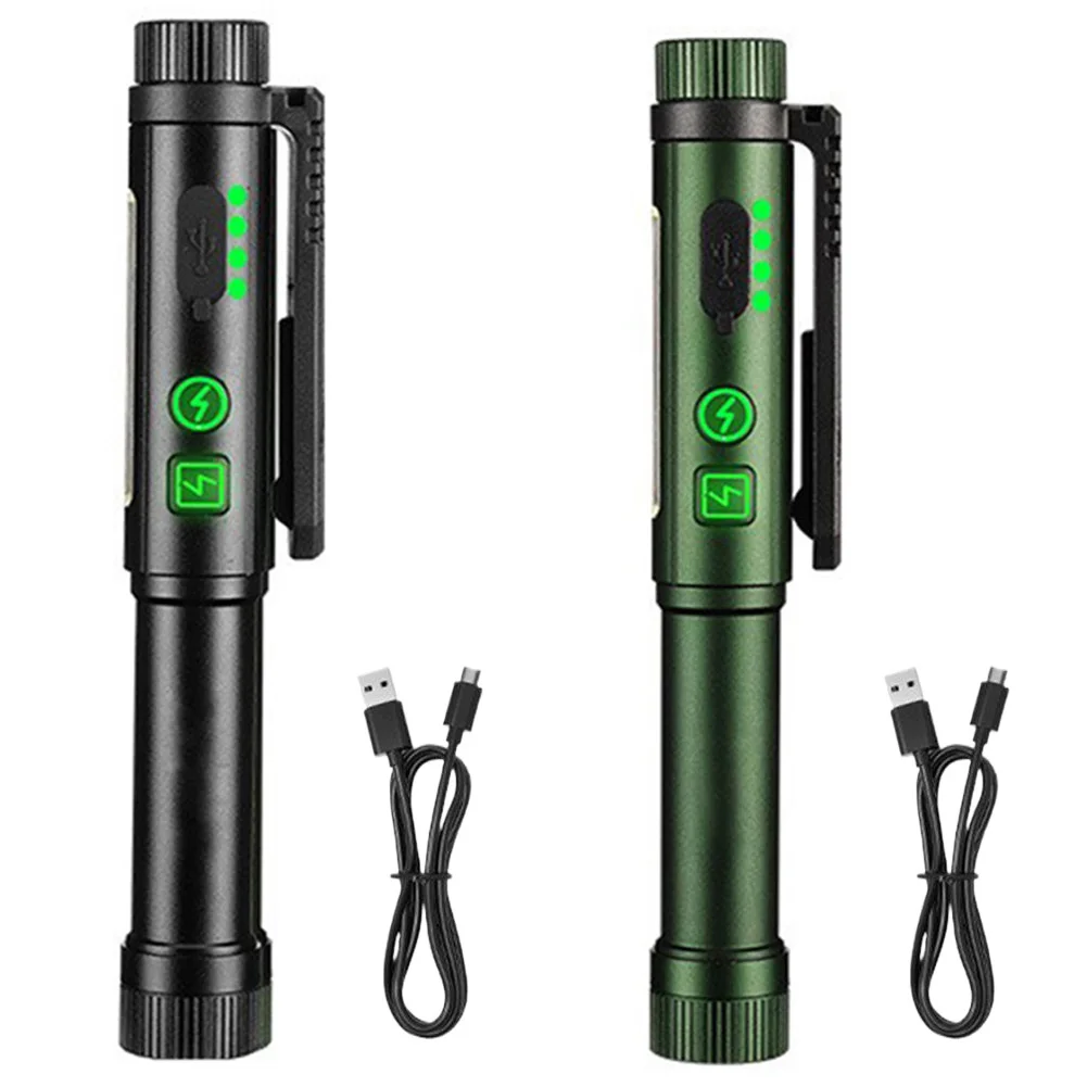 XPG + COB LED مصباح يدوي صغير للتمريض USB شحن القلم الطبي مصباح التلميذ 500LM جيب Penlight الشعلة لتشخيص ممرضة الطبيب