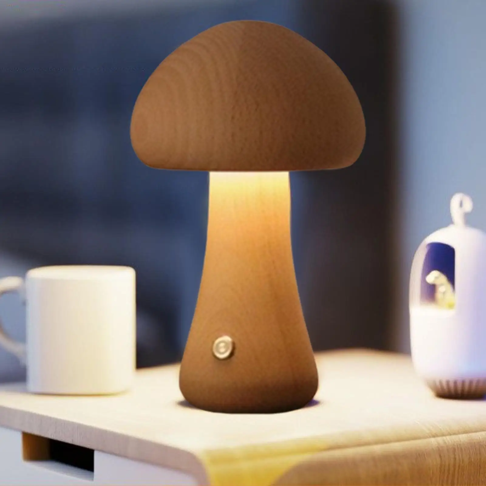 キノコランプ-led-充電式家の装飾ポータブルナイトスタンドナイトライト屋内寝室リビングルーム子供部屋寮デスク用
