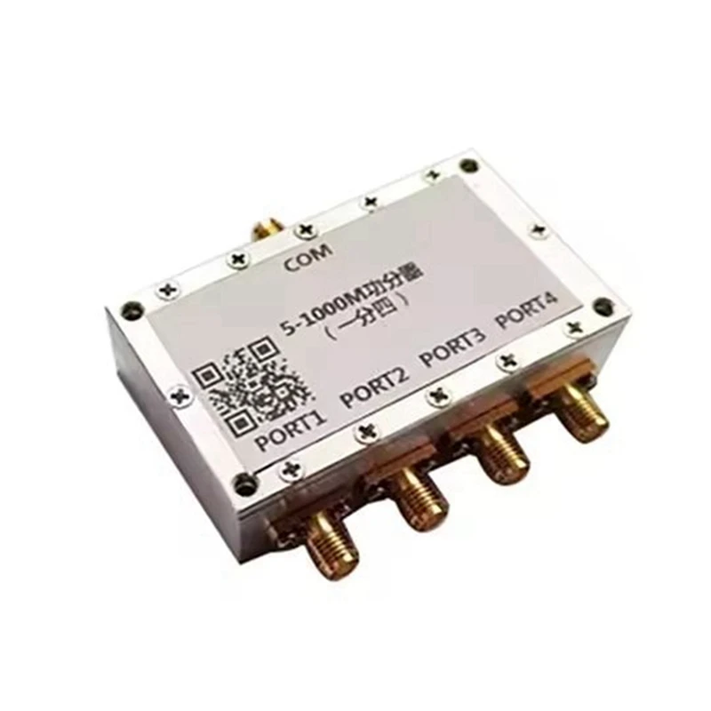 Combinador divisor de potencia RF de 5-1000M, divisor de potencia de 1 a 4 para amplificador de Radio transceptor UHF VHF 433M