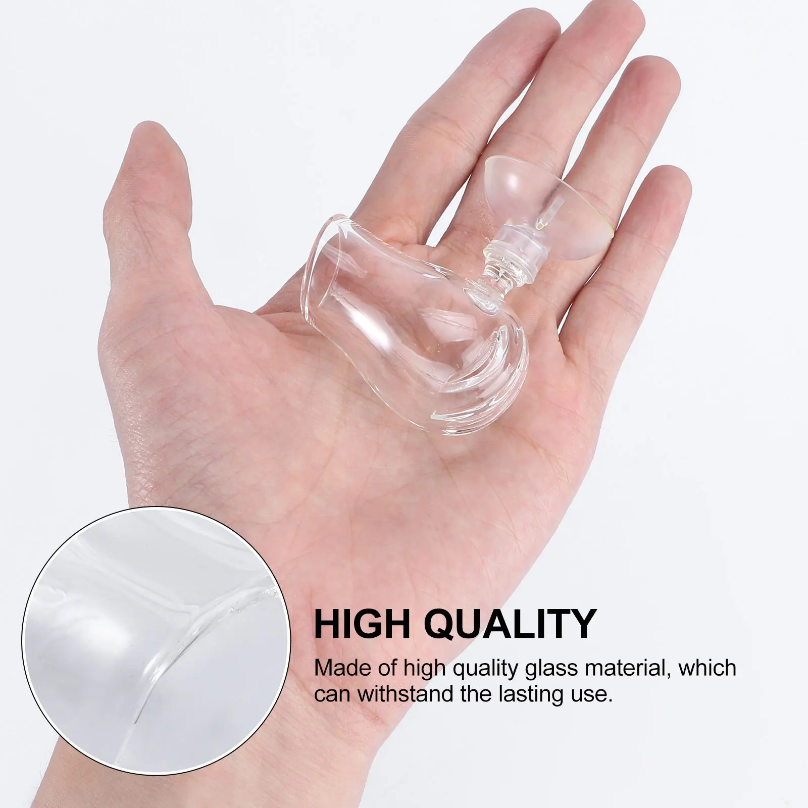 

2Pcs Fish Feeding Cup Glass Aquarium Feeder Compact Tank Food Container Worm Feeder Easy Clean Fish Feeding Cup