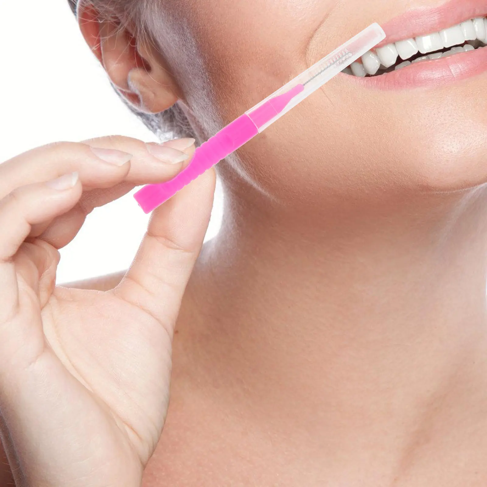 

50Pcs Interdental Brushes for Braces Portable Travel Friendly Soft Bristles Gentle Cleaning Tool Between Teeth