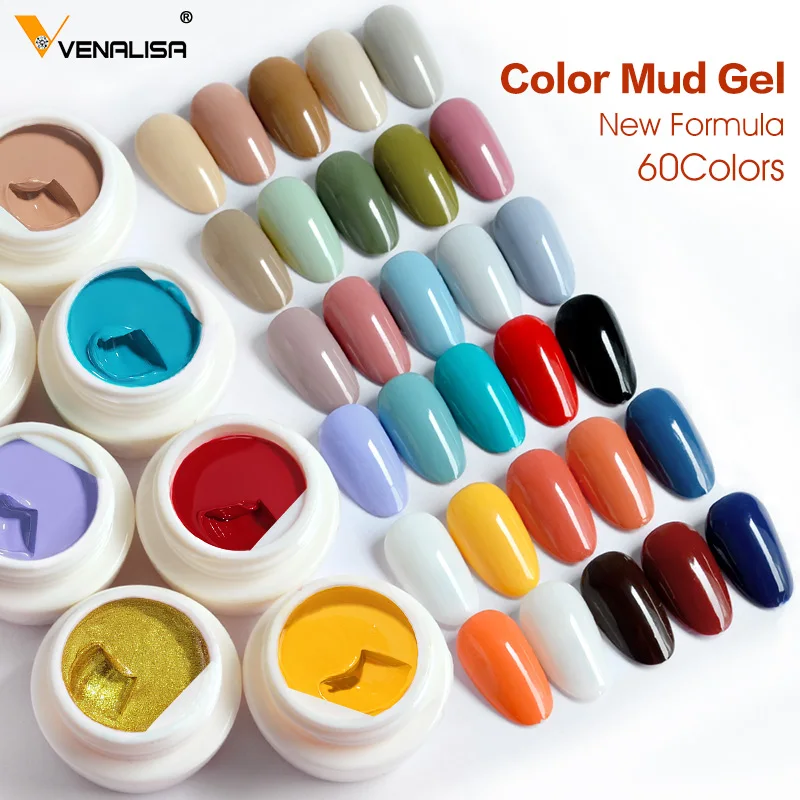 VENALISA Enamel Gel Nail Art Mud Gel Not Flowing Painting Varnish Small Jar Creamy Texture Drawing Gel Smooth Gel Nail Polish