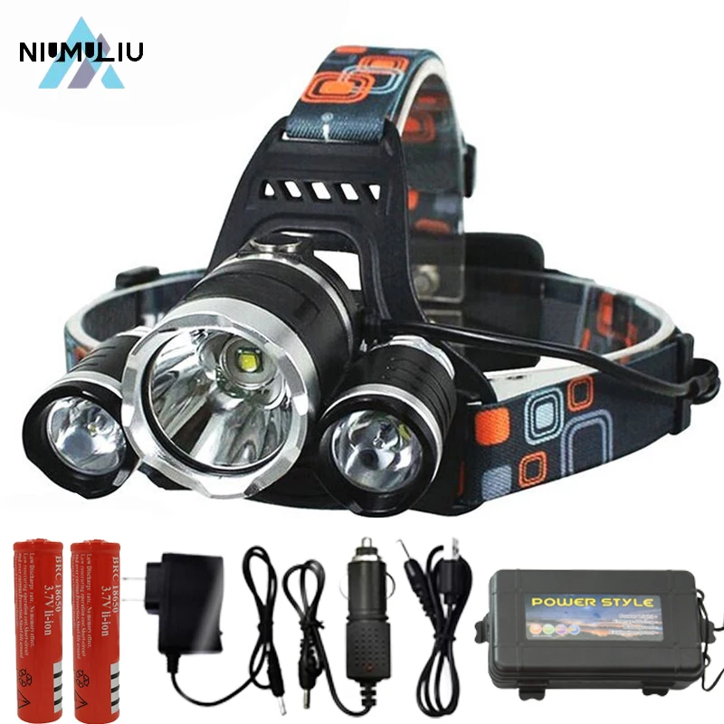 

D5 3led Cap Light Powerful Headlamp Rechargeable Led Head Headlight Head Lamp Fishing Hiking Camping Supplies Torch Led Headlamp