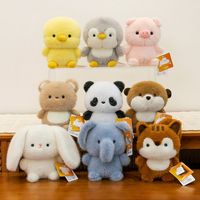 Cute 16cm Plush Companion Doll Fashion Stuffed Animal Pillow Super Soft Plush Bear Elephant Animal Plush Toy Sleeping Gift
