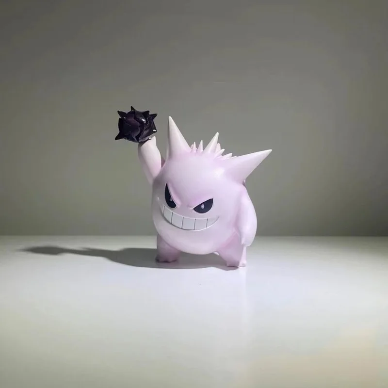 بوكيمون بوكيمون عمل الشكل Gk Gengar شخصيات كرتونية شفافة Gengar تمثال بولي كلوريد الفينيل غرفة الديكور هدية عيد ميلاد لعبة أطفال #4
