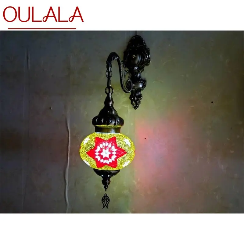 OULALA Exotic Retro Wall Lamps Creative Indoor Decorative For Home Living Room Hotel  Corridor Bedroom