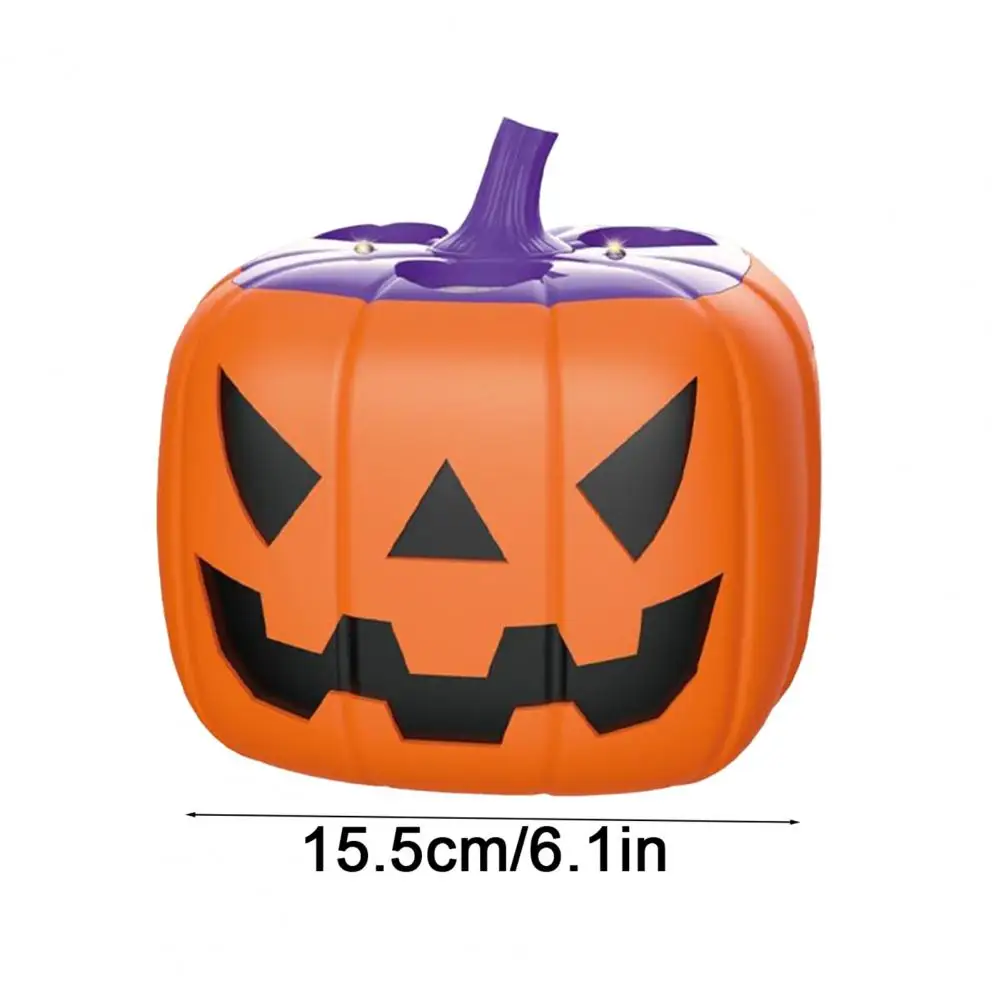 آلة فقاعة اليقطين للهالوين منفاخ تلقائي مع موسيقى وأضواء LED لعبة أطفال قابلة لإعادة الشحن للحفلات والمتعة في الهواء الطلق