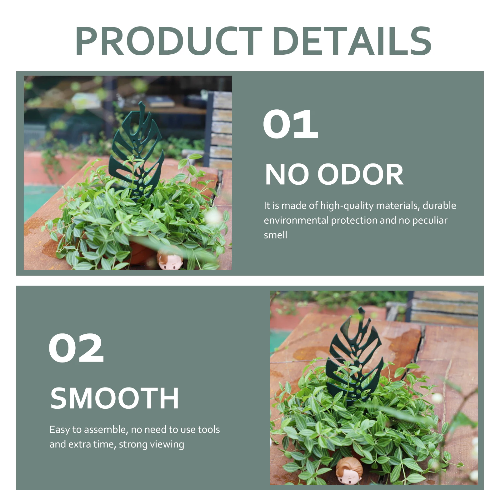 

5Pcs Plant Climbing Frame Plastic Garden Trellis Support Rack for Climbing Plants Indoor Outdoor Plant Support Stake