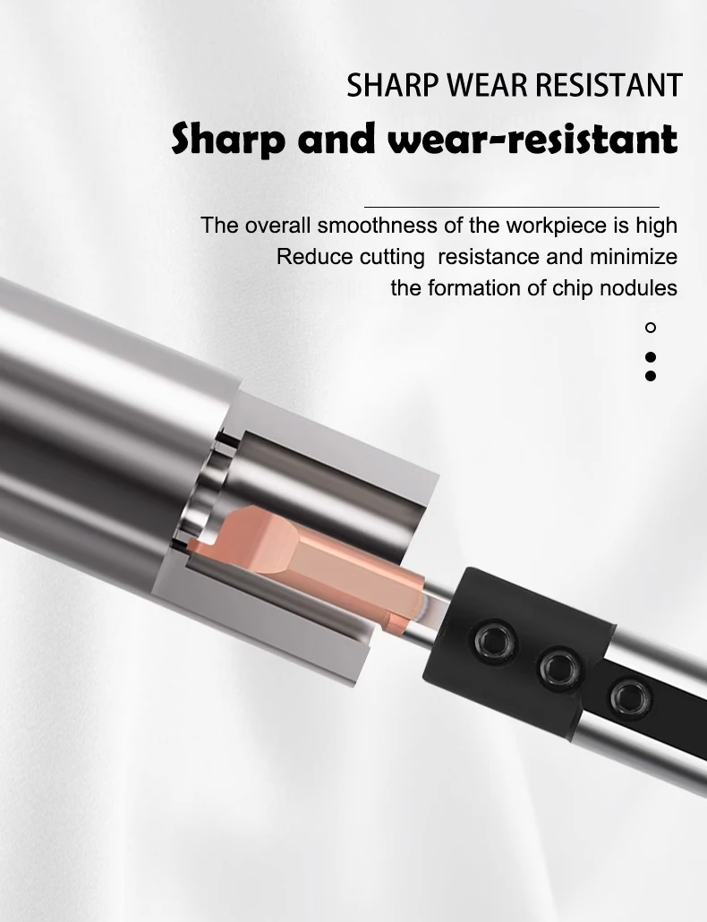 AZZKOR MFR Kleinbohrwerkzeuge aus Wolframstahl-Hartmetall für CNC-Maschinen, seismisch widerstandsfähiges Innenbohrwerkzeug – Detail 6