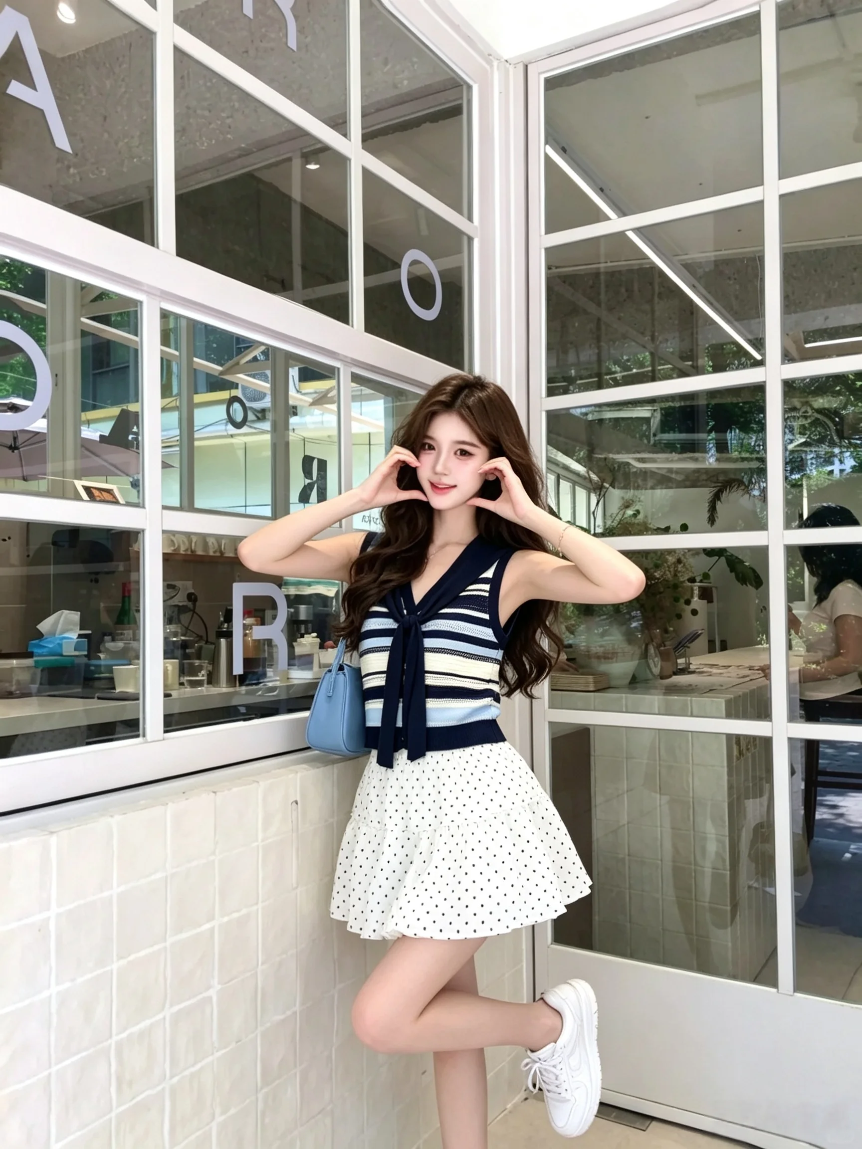 Summer New Spicy Girl Adjustable Strap V-Neck Cami Top, Slim Fit Inner Wear Cropped Tops for Fashion Women Sexy Girl Outfit - view 2