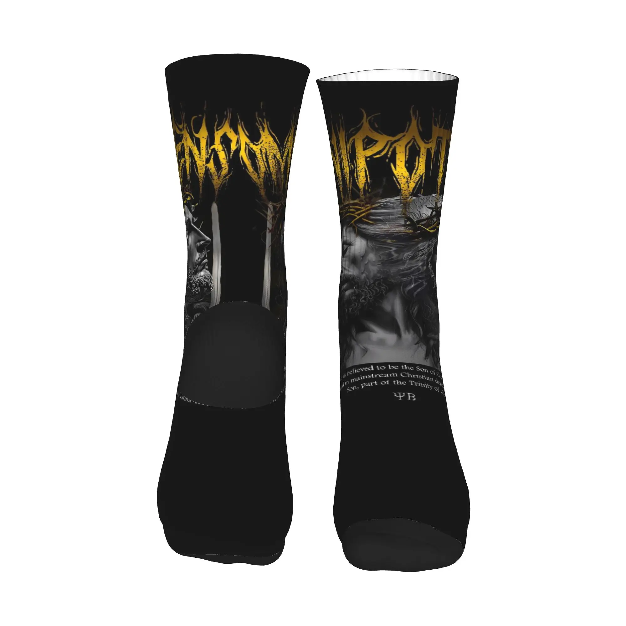 Perdão jesus cristo cristãos meias na moda meias de skate de qualidade masculina design de inverno meias antibacterianas