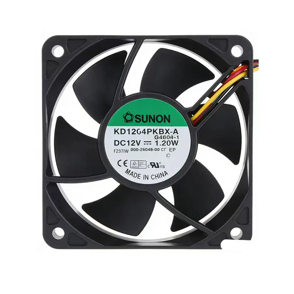 2pcs 40mm Fan for Sunon KD1204PKBX-A 40mm 12V Cooling Fan, Dual Ball Bearing, Axial, 1.2W for Servers, PCs, Networking Equipment
