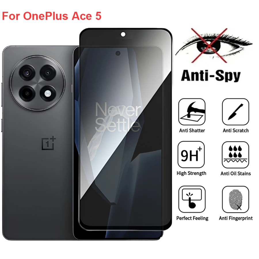 

For OnePlus Ace 5 Anti Spy Privacy Tempered Glass Screen Protector Compatible For OnePlus Ace5 Full Cover Screen Phone Film