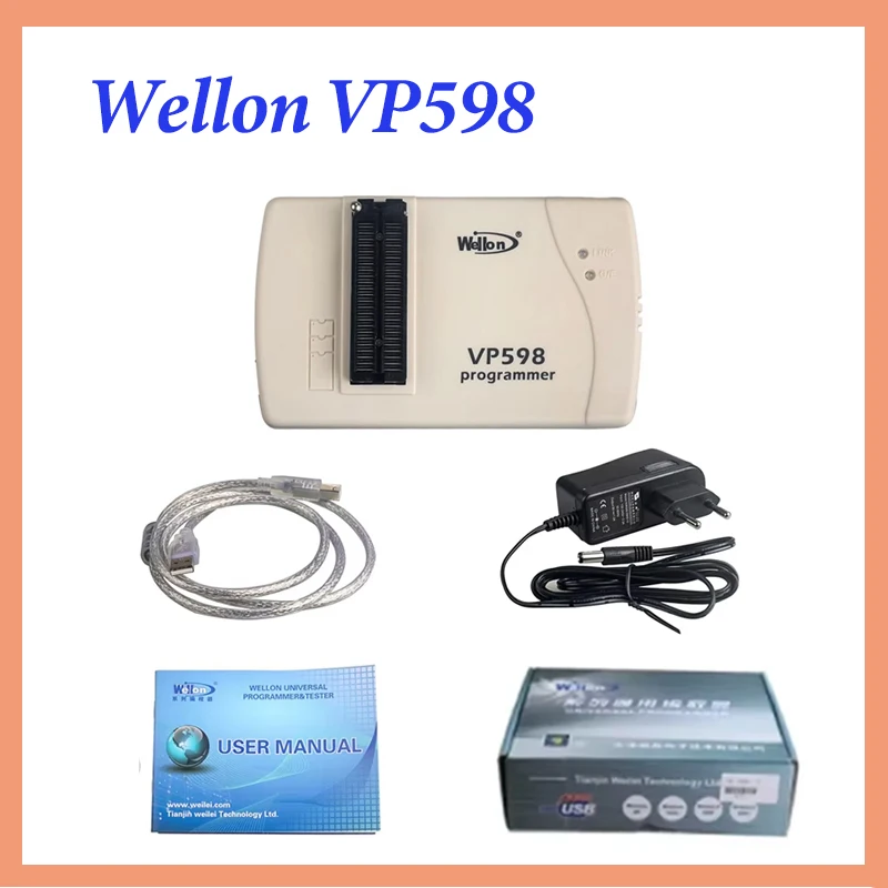 Original Wellon VP598 Universal Programmer VP-598 (Upgrade Version of VP390) wellon Auto Programming Tool