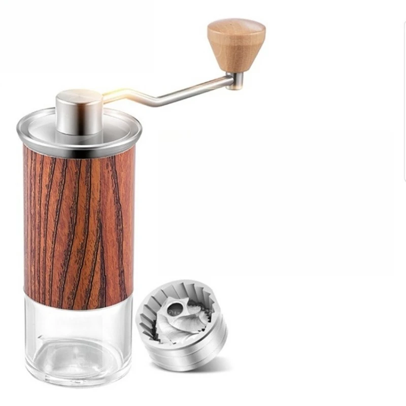 

Portable hand-cranked coffee grinder household grinder aluminum alloy body