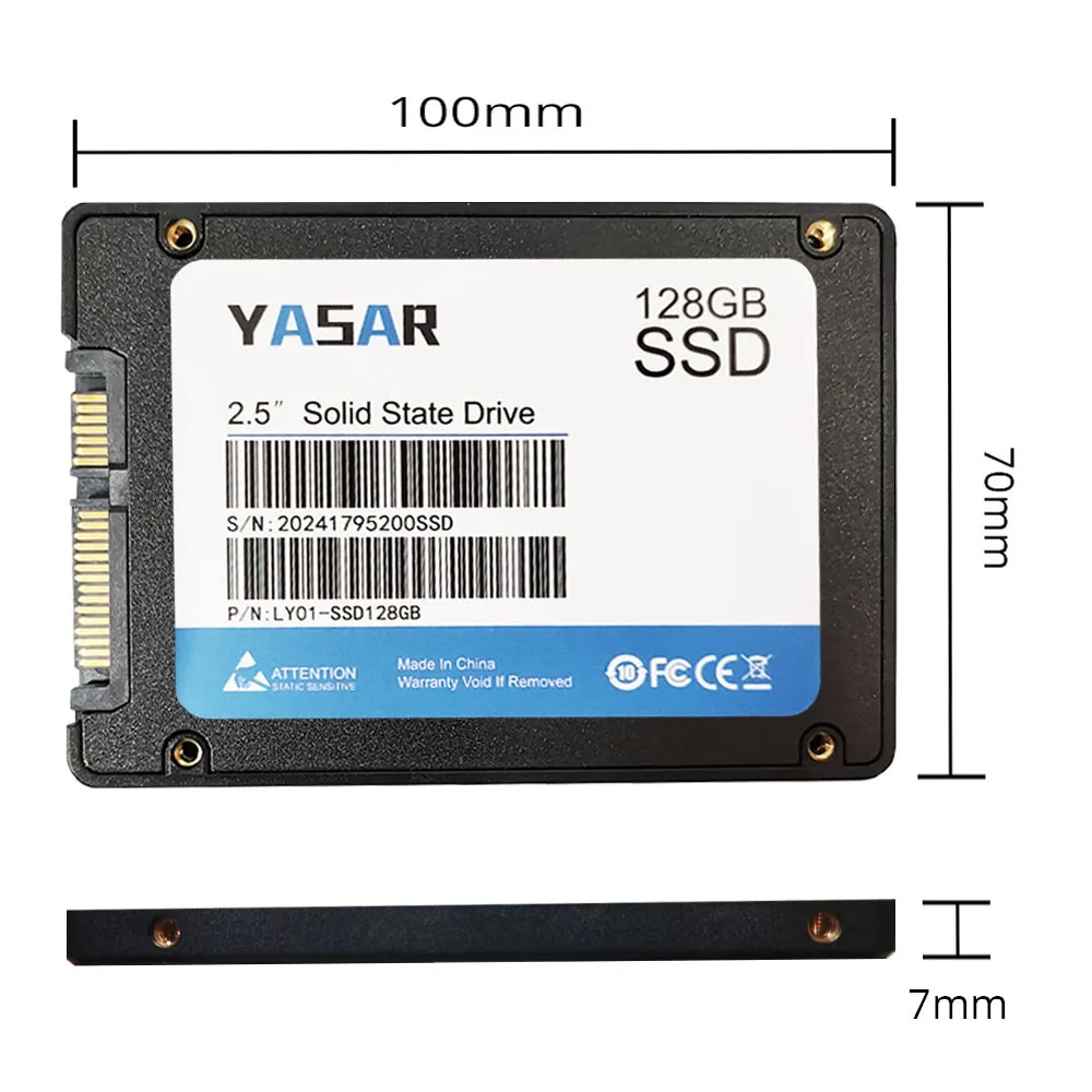 Disque SSD interne pour ordinateur portable et de bureau, disque dur, disque SSD, SATA 3, 128 Go, 240 Go, 120 Go, 256 Go, 512 Go, 1 To, 2 To, HDD 2.5, 2.5, 5 pièces