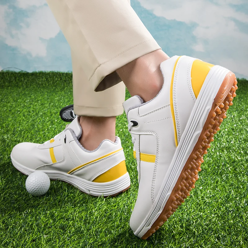 Chaussures de golf imperméables pour hommes et femmes, baskets d'extérieur, repose-pieds de marche, baskets athlétiques coordonnantes, nouvelle collection