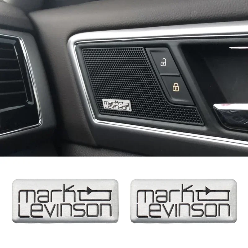 

Для Lexus UX250H Fsport CT200H RX400H NX: 3D-эмблема Mark Levinson, алюминиевая наклейка для динамиков, декоративные стикеры для стайлинга