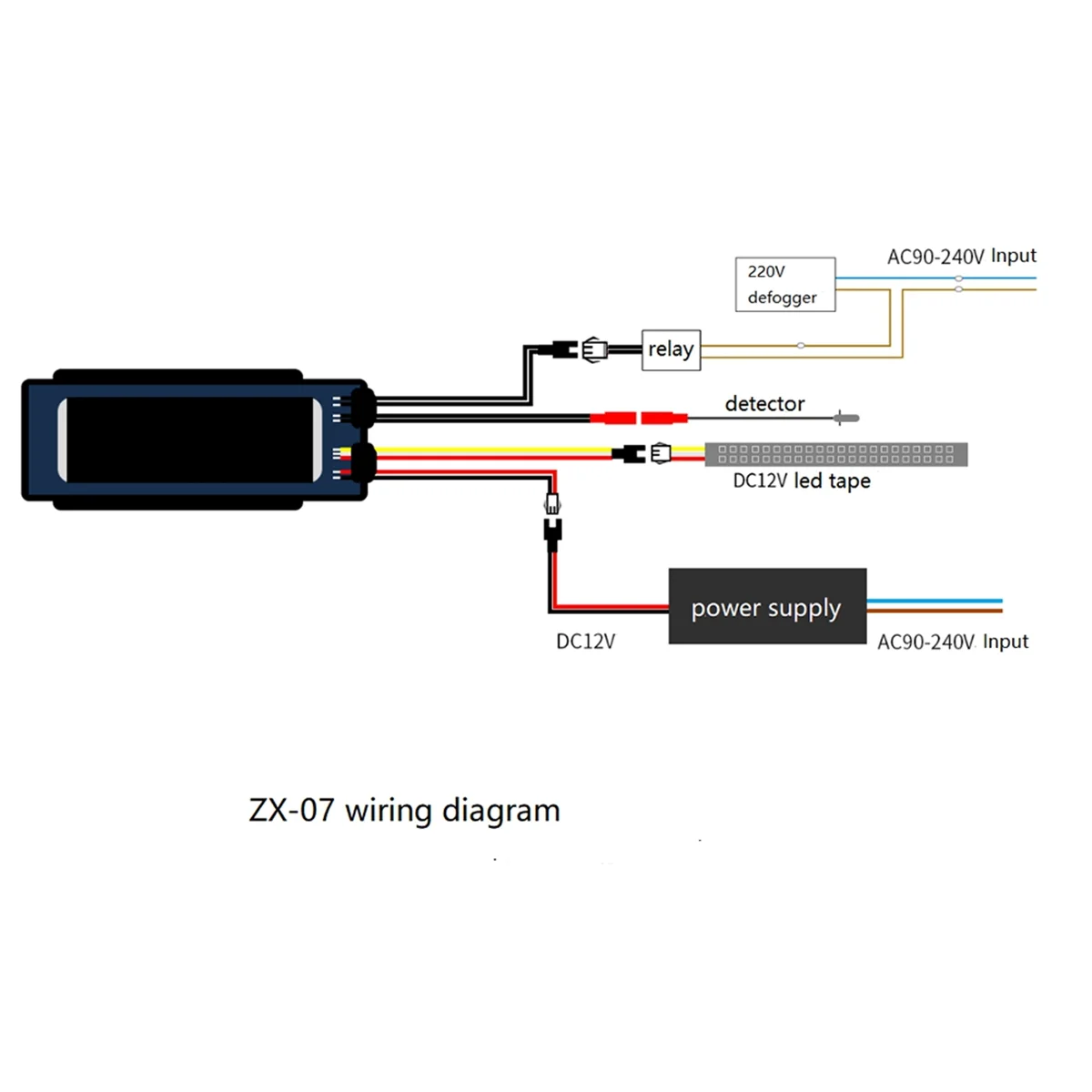 

A56XQ 12V Switch Sensor Time Temperature for LED Mirror Touch Sensor Switch for Mirror Touch Light Switches Sensor Touch