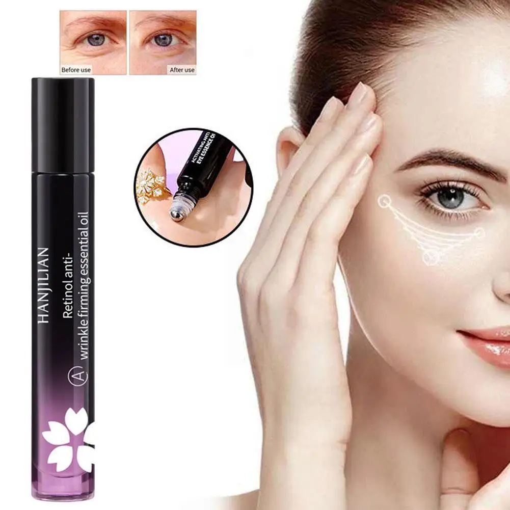 

8ML Retinol anti-wrinkle eye serum Eye Essence oil Anti-wrinkle moisturizing light lines remove dark circle hot sale