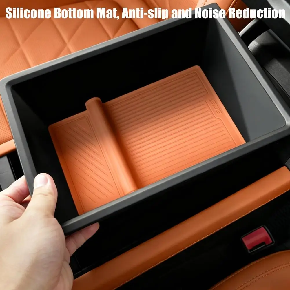 For Changan Deepal S05 Car Central Control Wireless Charging Silicone Pad Central Storage Dustproof Mat Organizer Acccessories