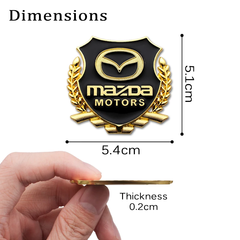 Car Badge Sticker Car 3D Metal Emblem Decal Exterior Styling Accessories For Mazda CX5 CX30 Angksela Atez MPE MX CX3 2017 Atenza