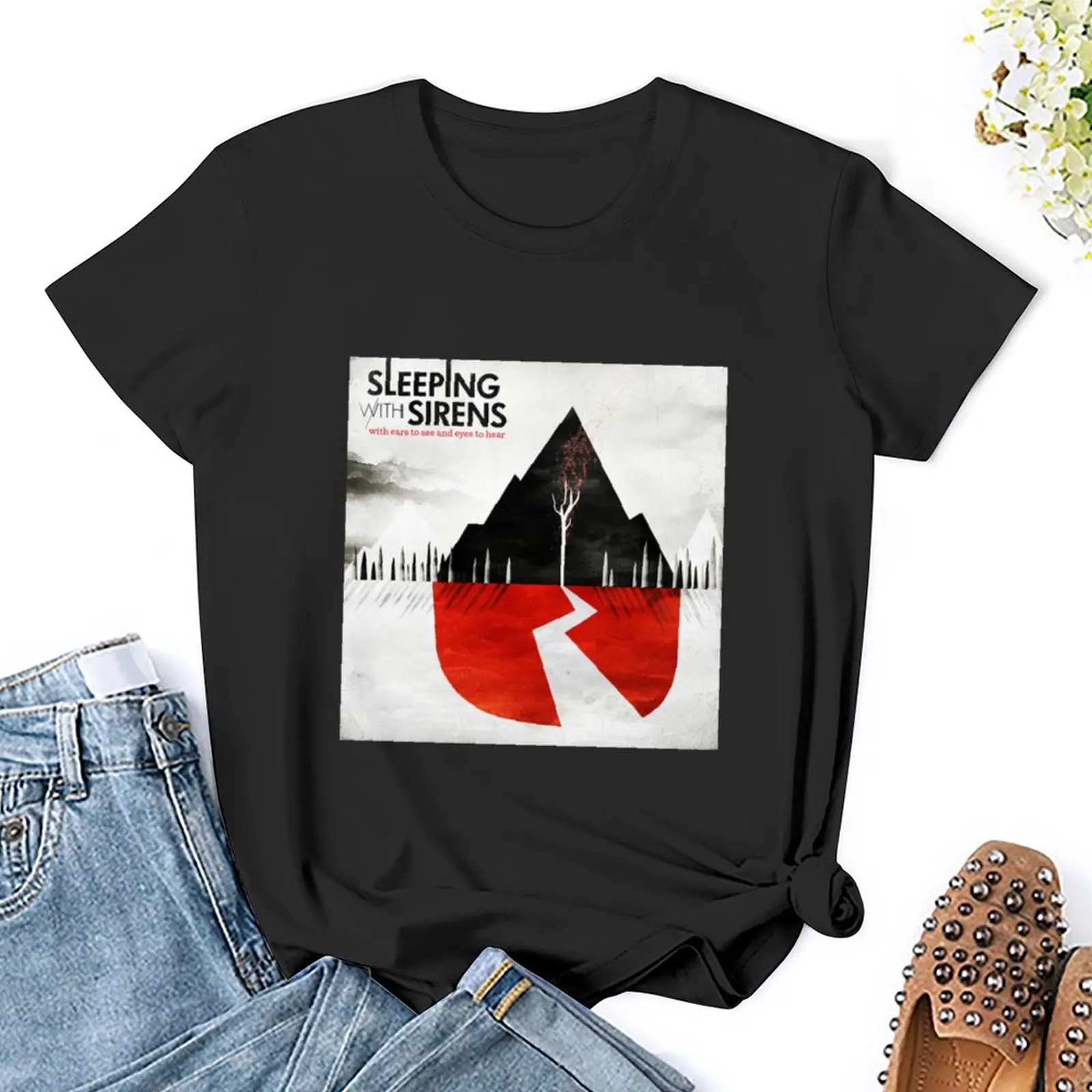 Slapen Met Sirenes T-Shirt Zomer Top Korte Mouw Tee Vintage Kleding Vrouw Kleding