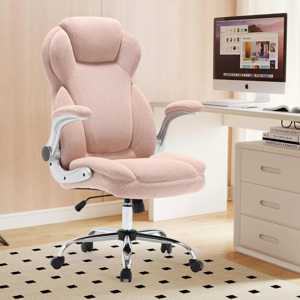 

Tall Fabric Office Chair for Heavy People, Ergonomic Heavy Duty Desk Chair with Large Seat, Breathable Gaming Chair.