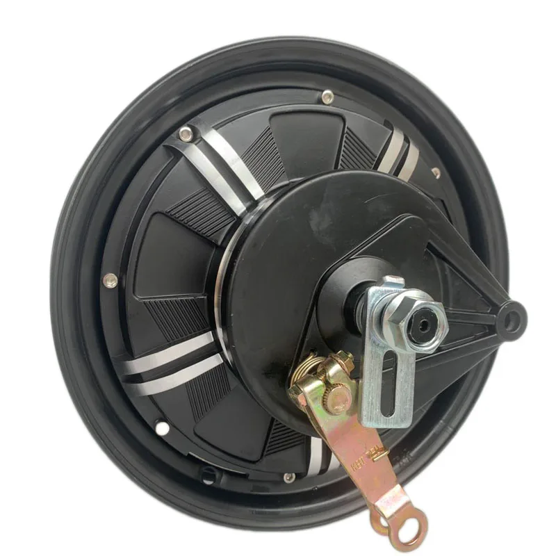 48V 60V 72V 500W 10-Inch Brushless DC Hub Drum Motor for Motorcycles Permanent Magnet Construction 300rpm for Home Appliances