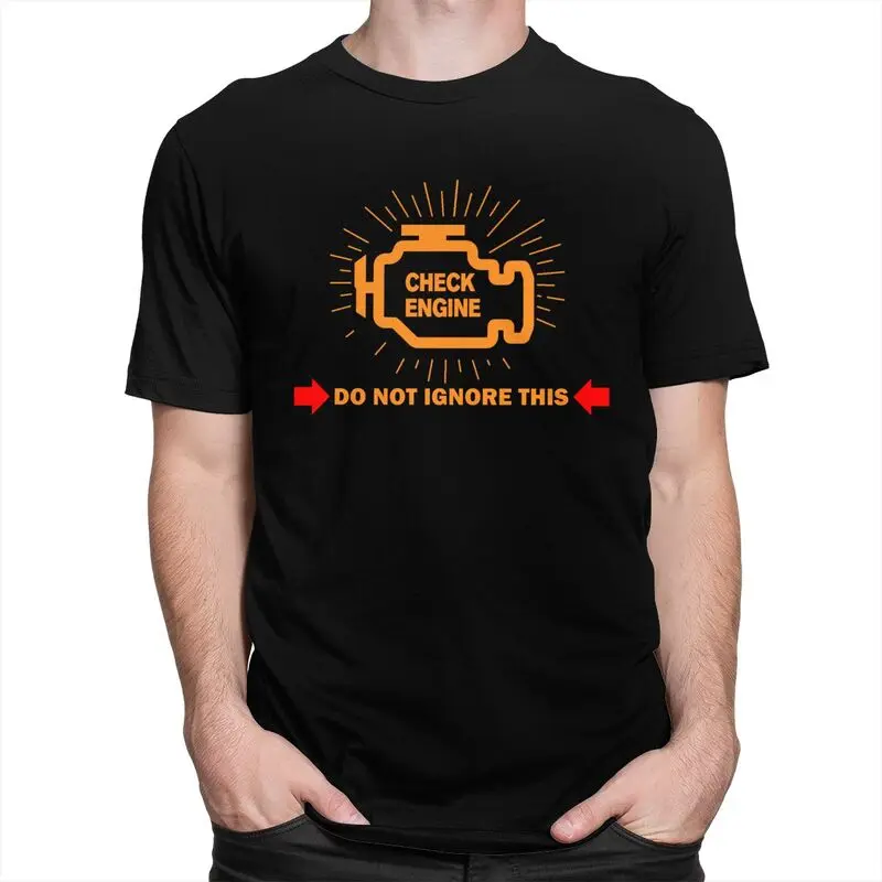 Custom Check Engine 99 T Shirts Men 100% Cotton Tees Tshirts Fashion T-shirt Clothing