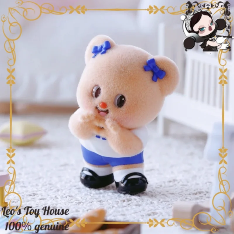 

Butter Bear Sweet Wishes Collection Blind Box Flocked Doll Cute Desktop Decor Premium Art Toy Lovely Gift Ornament