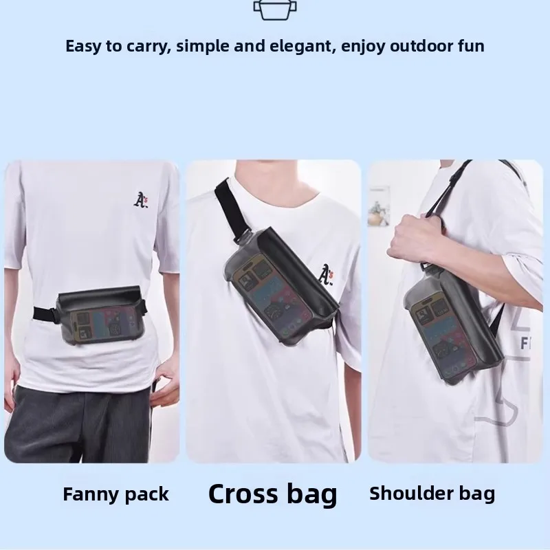 Large Capacity Waterproof Waist Fanny Pack Touch Sensitive Clear Phone Protector Bag for Pool Beach Surfing Travel