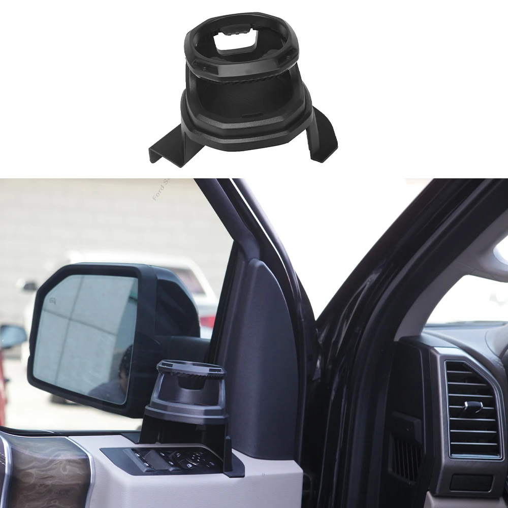 

Car Front Window Cup Holder Left/Right For Ford F150 2015-2023 Modified Multi-Function ABS Water Cup Vehicle Door Cup Holder