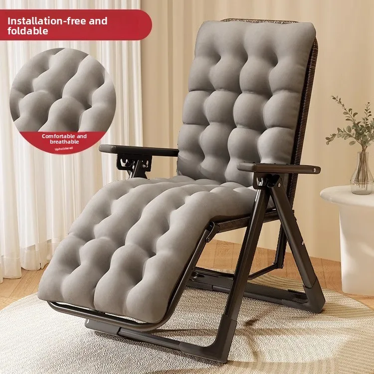 Silla de ratán, silla plegable de ratán tejido, sillón reclinable para el hogar, silla de ocio con respaldo para personas mayores, silla plegable duradera para siesta