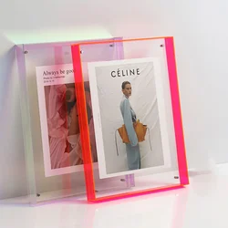 Transparent Acrylic Photo Frame DIY Poster Painting Hall Bedroom Wall Decoration Ins Style Table Picture Frame