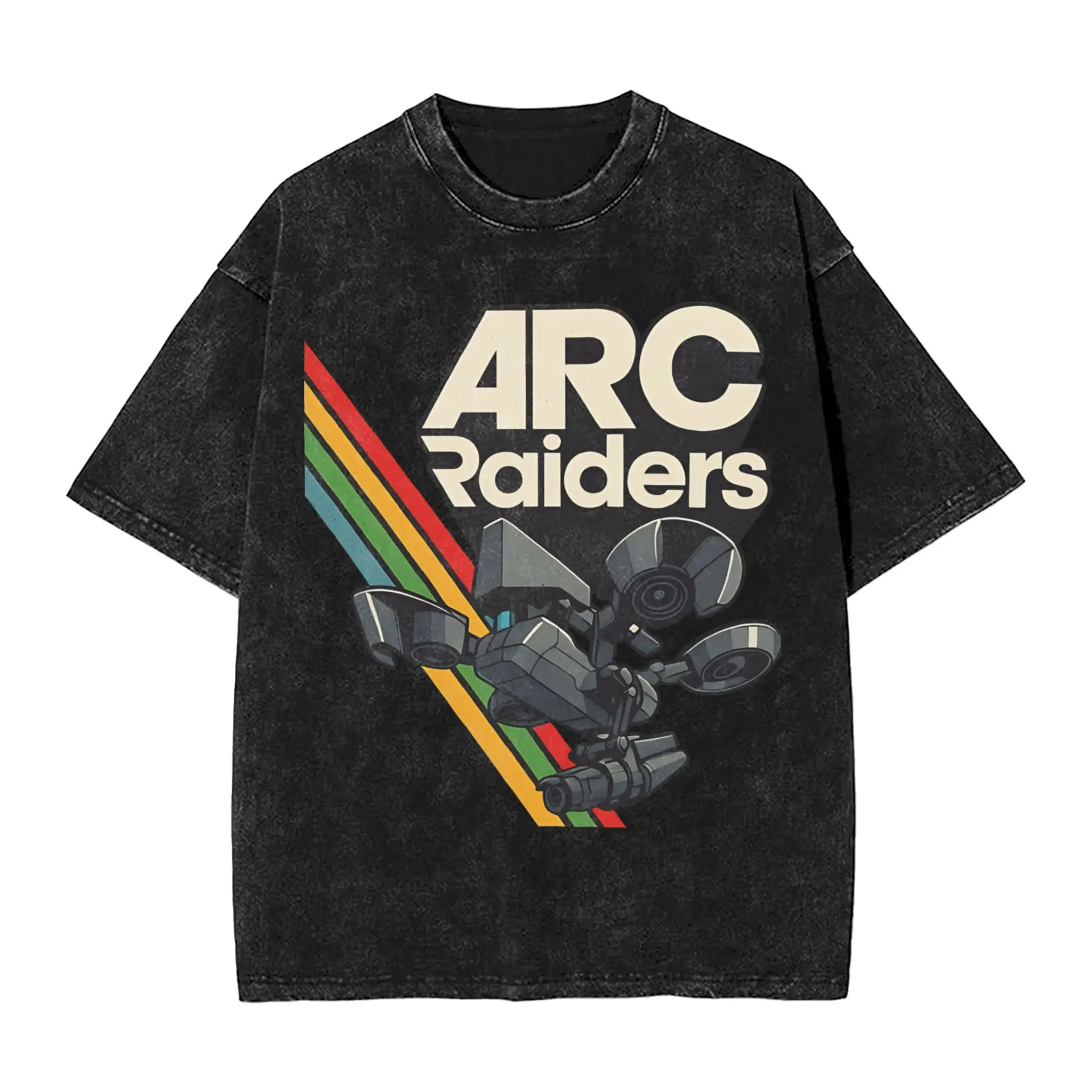 Printed Arc Raiders Game Washed T Shirts Merch Harajuku T-Shirt Men Women Tees