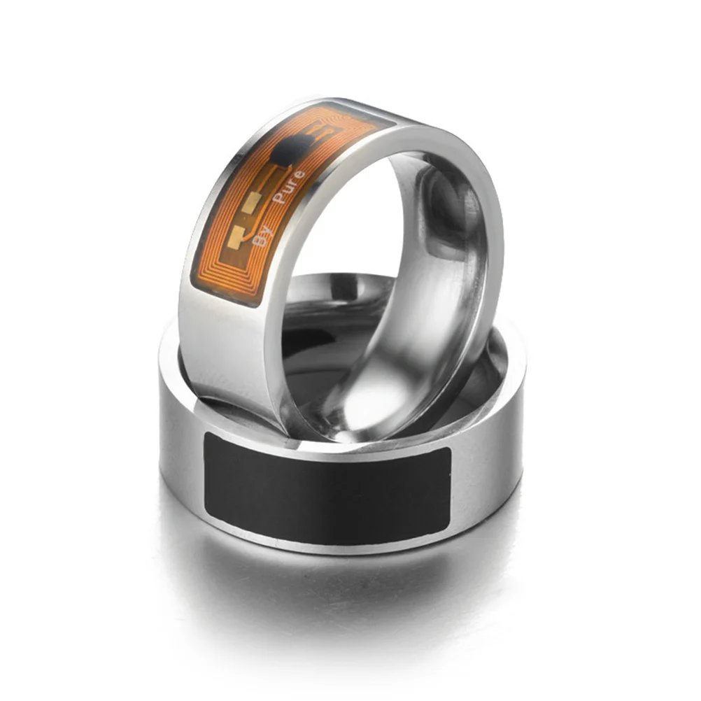 

Nfc Smart 8Mm Waterproof Digital Finger Ring For Multi-Function Wearable App Unlock Sharing Storage
