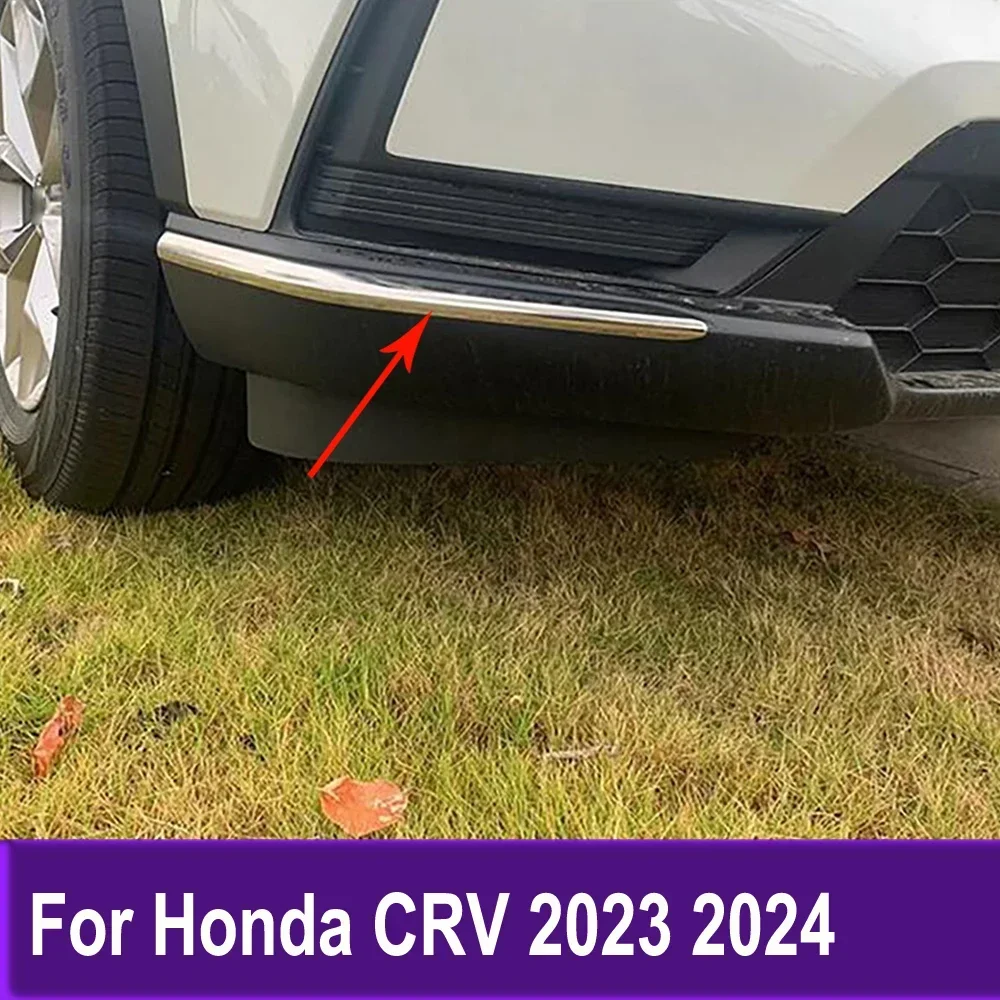 

For Honda CRV CR-V 2023 2024 Front Rear Bumper Corner Trim Guard Styling Car Accessories Stainless Steel